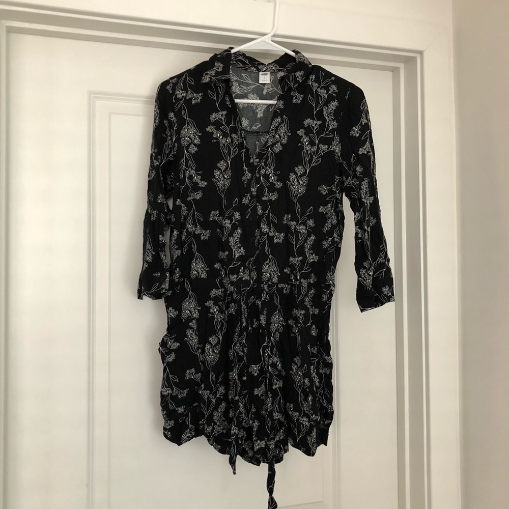 Short romper, 3/4 length sleeves